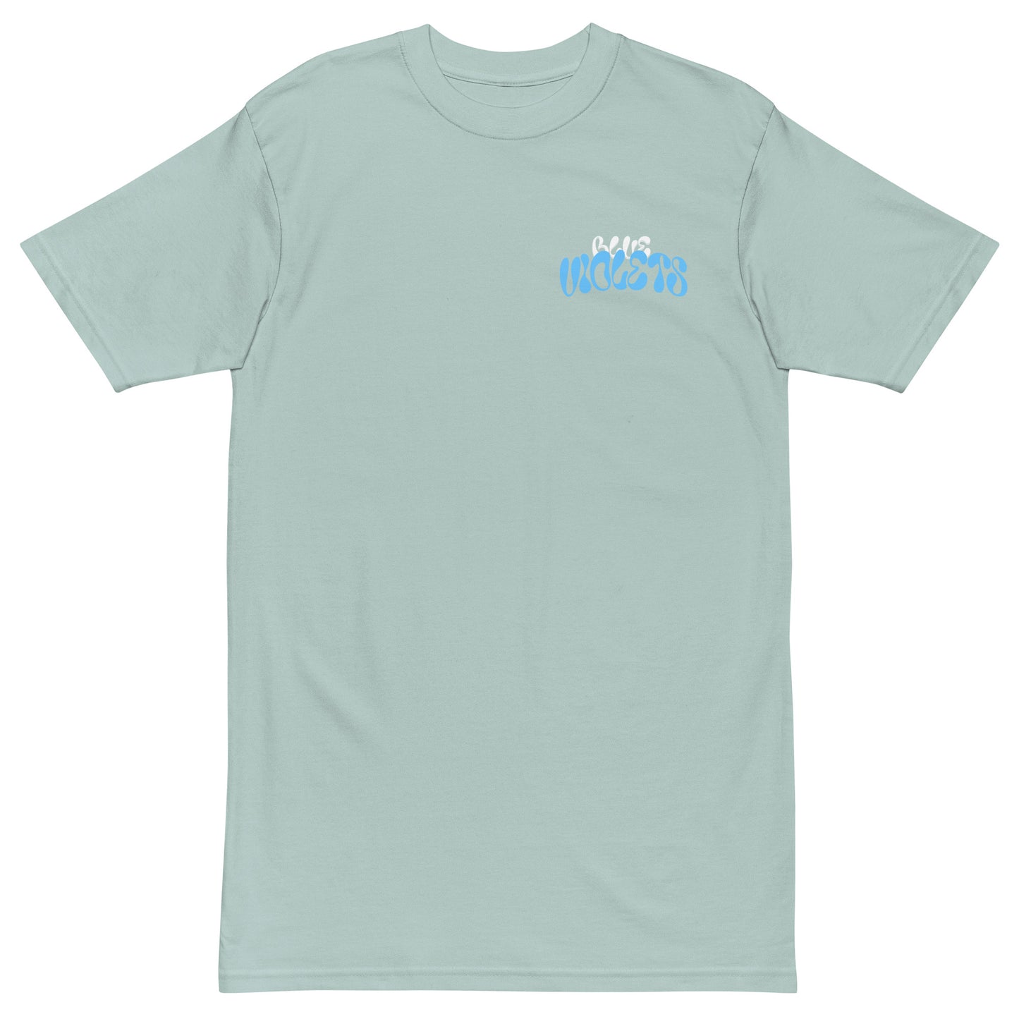 Retro Blue Violets Short Sleeve