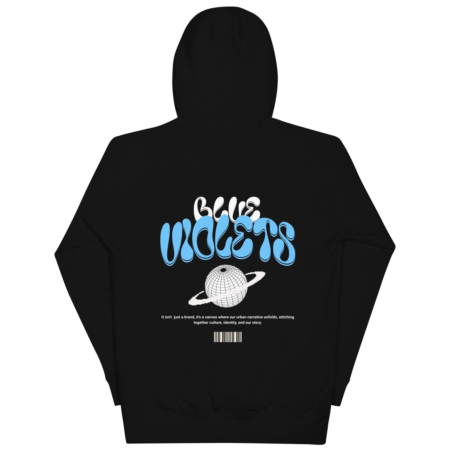 Retro Blue Violets Hoodie
