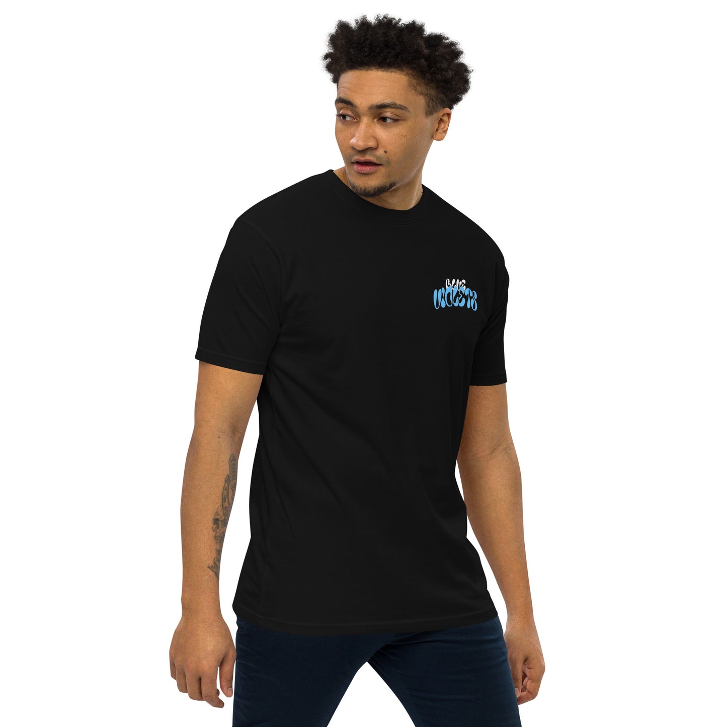 Retro Blue Violets Short Sleeve